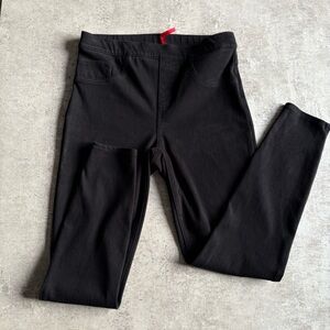 Spanx Pull On Skinny Shaping Pants‎ Jeggings in Dark/Black Wash Womens SzM